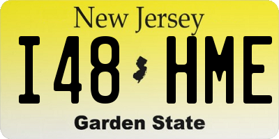 NJ license plate I48HME