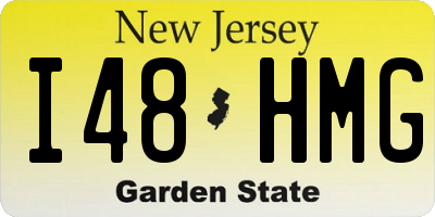 NJ license plate I48HMG