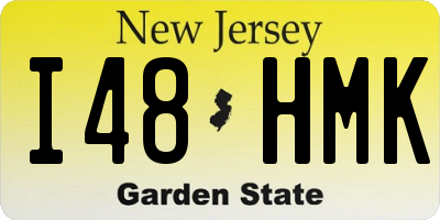 NJ license plate I48HMK