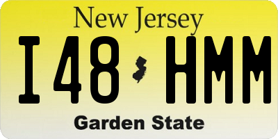 NJ license plate I48HMM