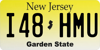 NJ license plate I48HMU
