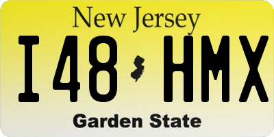 NJ license plate I48HMX