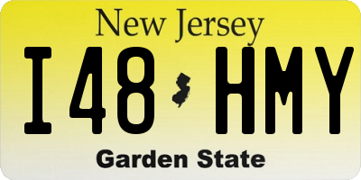 NJ license plate I48HMY