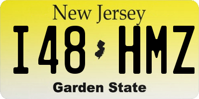NJ license plate I48HMZ