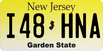 NJ license plate I48HNA