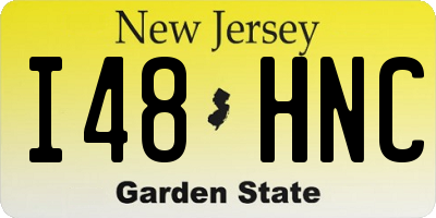 NJ license plate I48HNC
