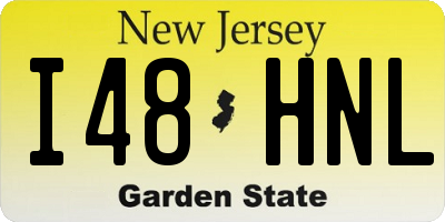 NJ license plate I48HNL