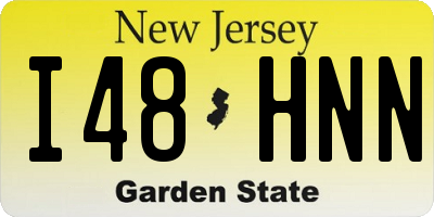 NJ license plate I48HNN