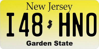 NJ license plate I48HNO