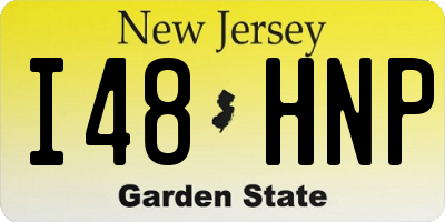 NJ license plate I48HNP