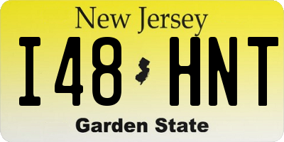 NJ license plate I48HNT