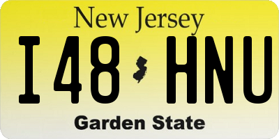 NJ license plate I48HNU