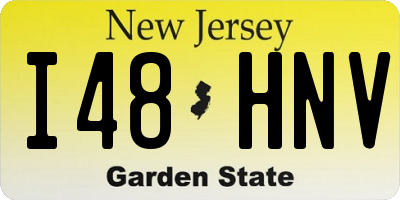 NJ license plate I48HNV