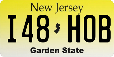 NJ license plate I48HOB