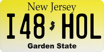 NJ license plate I48HOL