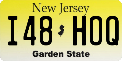 NJ license plate I48HOQ