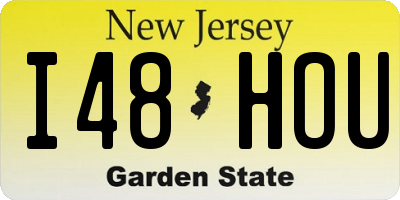 NJ license plate I48HOU