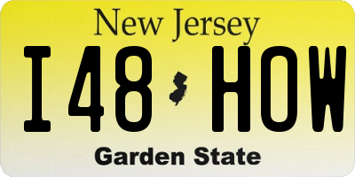 NJ license plate I48HOW