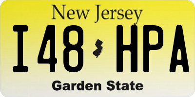 NJ license plate I48HPA