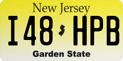 NJ license plate I48HPB