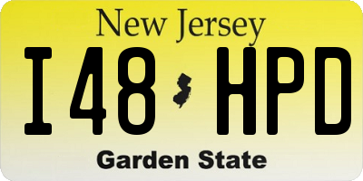 NJ license plate I48HPD