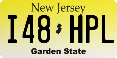 NJ license plate I48HPL