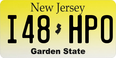 NJ license plate I48HPO