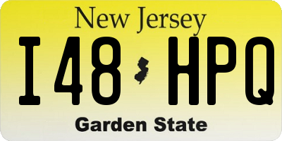 NJ license plate I48HPQ