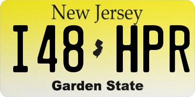 NJ license plate I48HPR