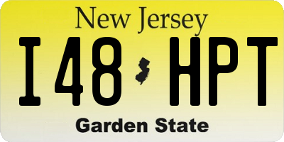 NJ license plate I48HPT