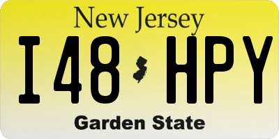 NJ license plate I48HPY