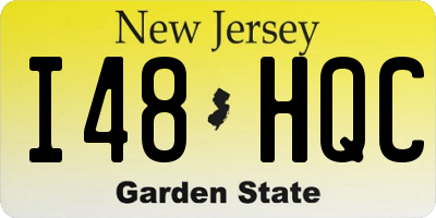 NJ license plate I48HQC