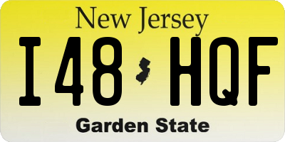 NJ license plate I48HQF