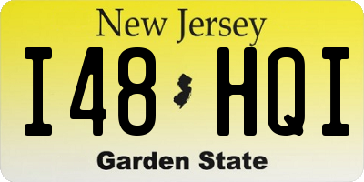 NJ license plate I48HQI