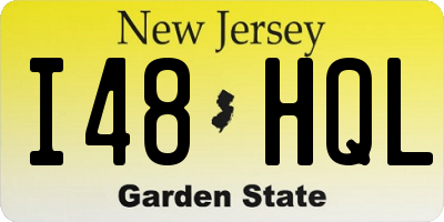 NJ license plate I48HQL