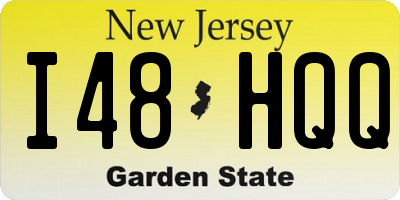 NJ license plate I48HQQ