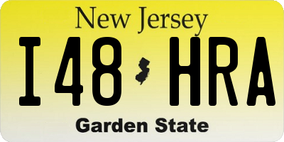 NJ license plate I48HRA