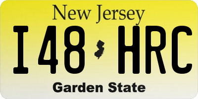 NJ license plate I48HRC
