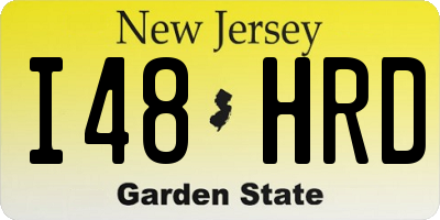 NJ license plate I48HRD