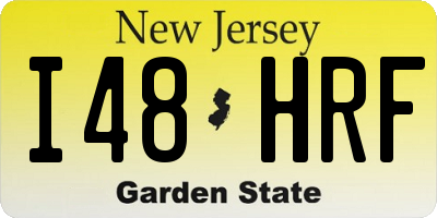 NJ license plate I48HRF
