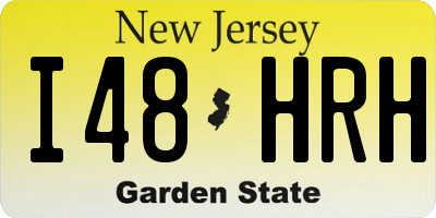 NJ license plate I48HRH