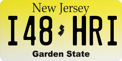NJ license plate I48HRI