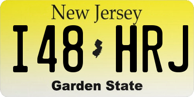 NJ license plate I48HRJ