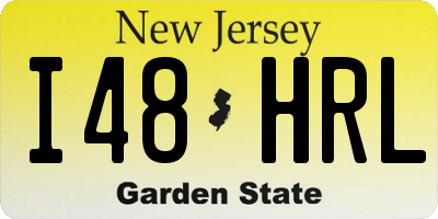 NJ license plate I48HRL