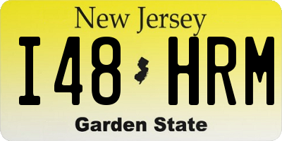 NJ license plate I48HRM