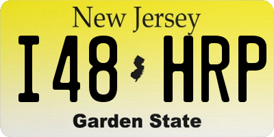 NJ license plate I48HRP