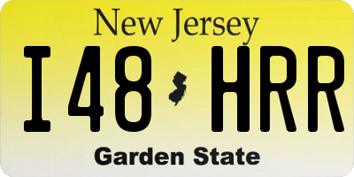 NJ license plate I48HRR