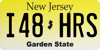 NJ license plate I48HRS