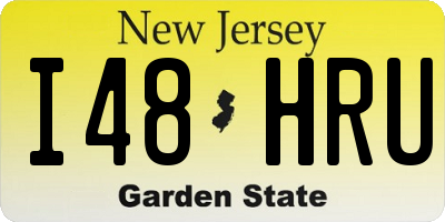 NJ license plate I48HRU