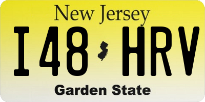 NJ license plate I48HRV